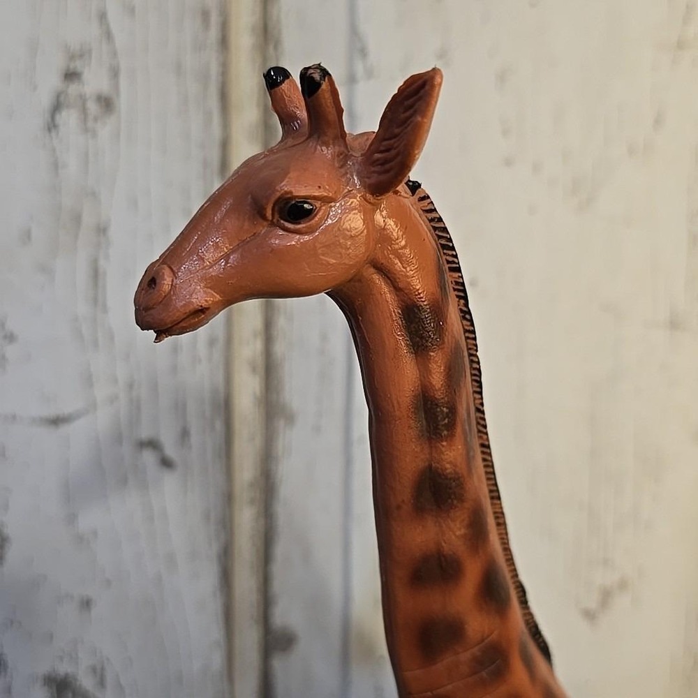 Vintage‎ Imperial 1985 GIRAFFE Figurine Safari Zoo Toy Plastic 14" - Picture 11 of 13